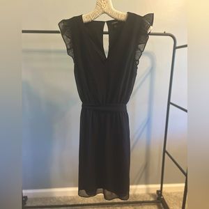Express Black Chiffon Cocktail Dress